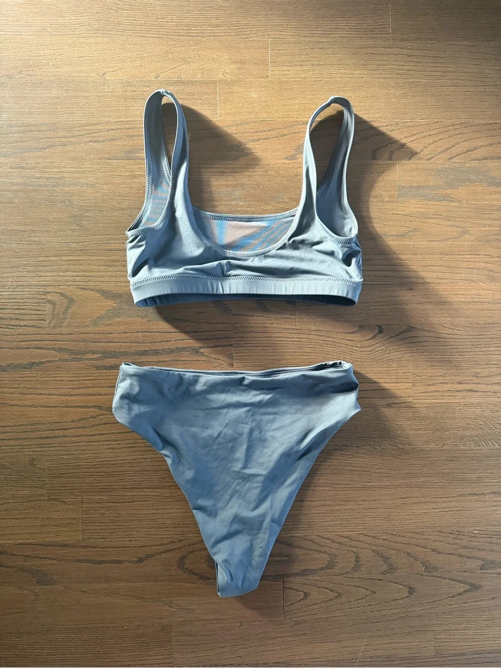 SKIMS Scoop Bikini Set in grey